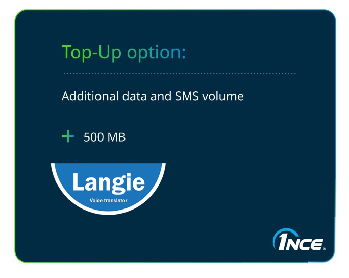 SIM-kaart - datavolume 500 MB met een snelheid tot 1 Mbit/s